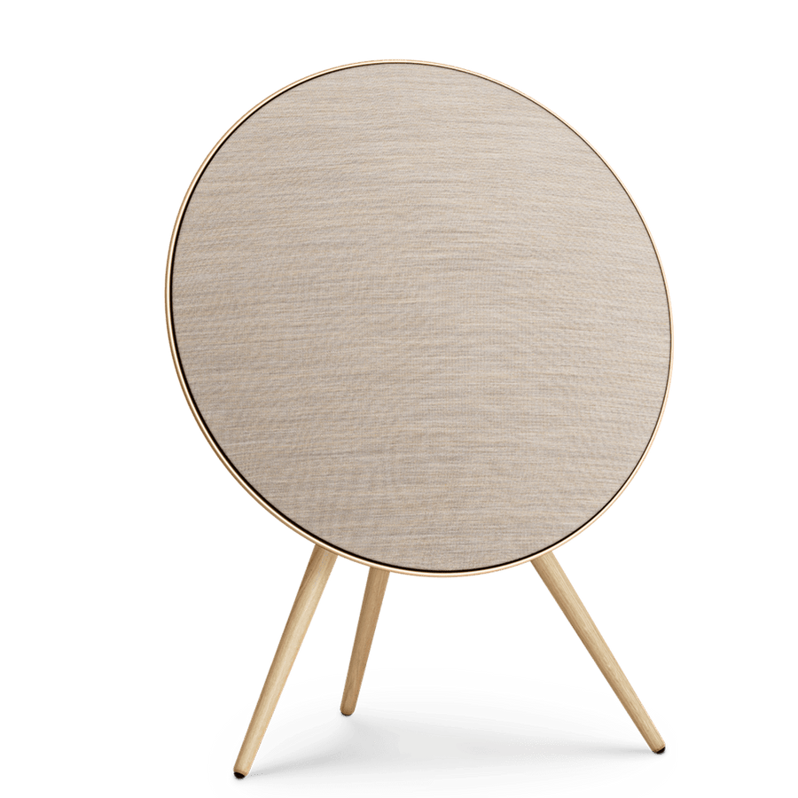 Bang & Olufsen Multi Room Audio Gold Tone/White Oak Legs Beosound A9 5th Generation