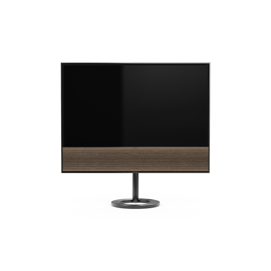 Bang & Olufsen Television Floor Stand / Smoked Oak Wood / 48