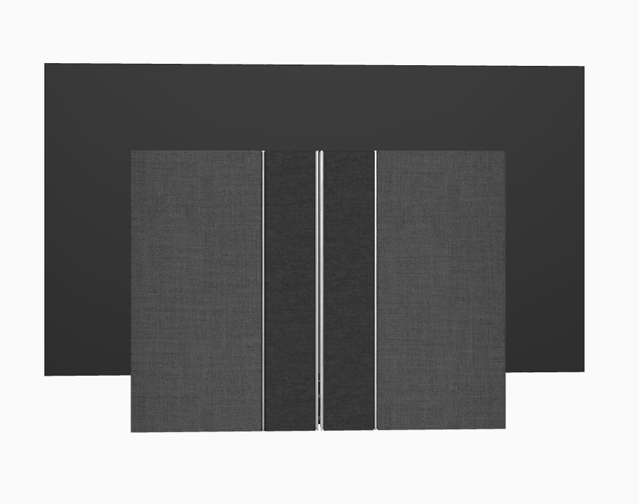 Bang & Olufsen Television Wall Bracket / Grey Melange Fabric / 77