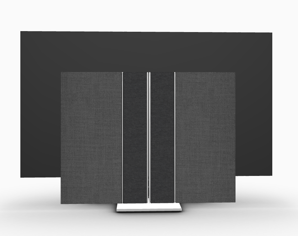 Bang & Olufsen Television Floor Stand / Grey Melange Fabric / 77