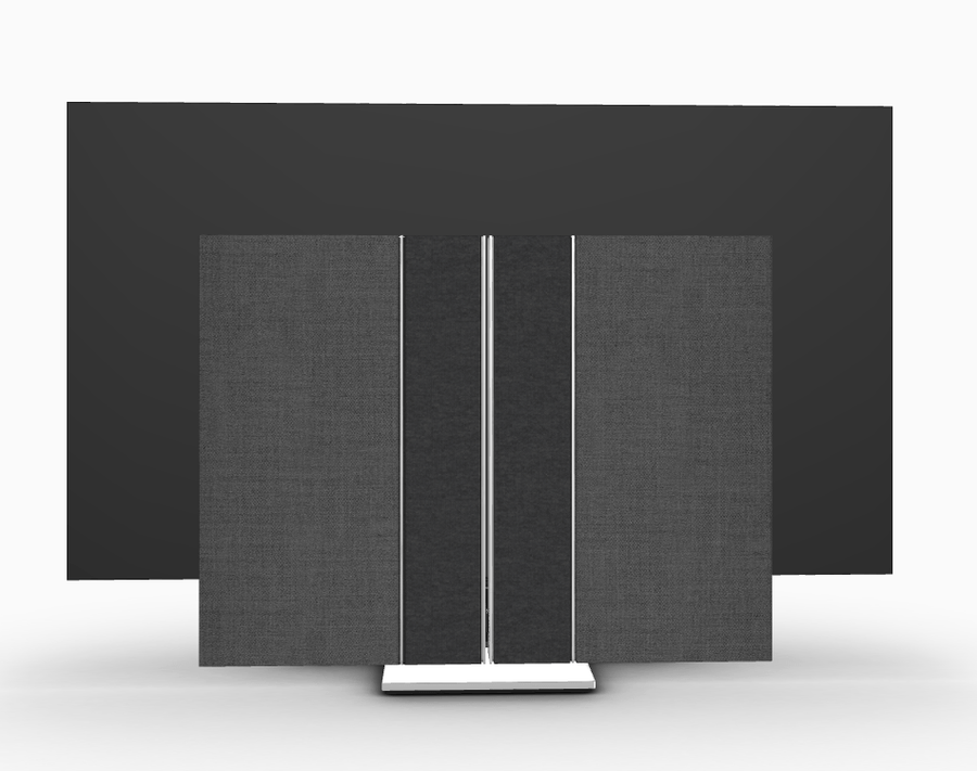 Bang & Olufsen Television Floor Stand / Grey Melange Fabric / 77