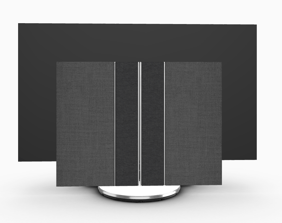 Bang & Olufsen Television Motorised Floor Stand / Grey Melange Fabric / 77